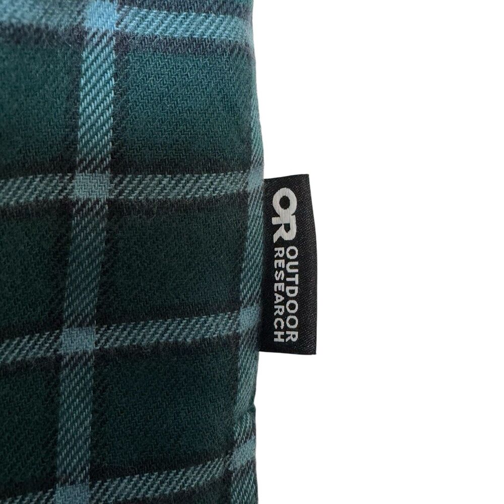 Outdoor Research Feedback Flannel Button Up‎ Men's M Blue Green Plaid Outdoor - Picture 5 of 8